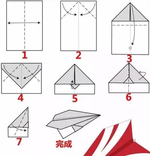 史上*全的空中纸飞机折法