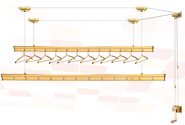 手摇升降晾衣架安装方法