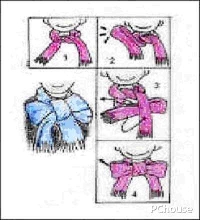 长围巾的系法图解