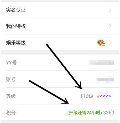 手机YY如何查看自己账号的等级?