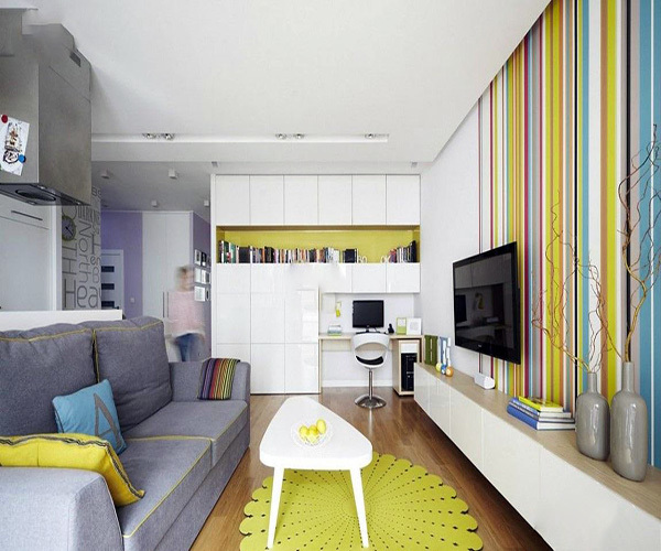 80平米小户型客厅如何布局（80平小户型简单大气客厅）