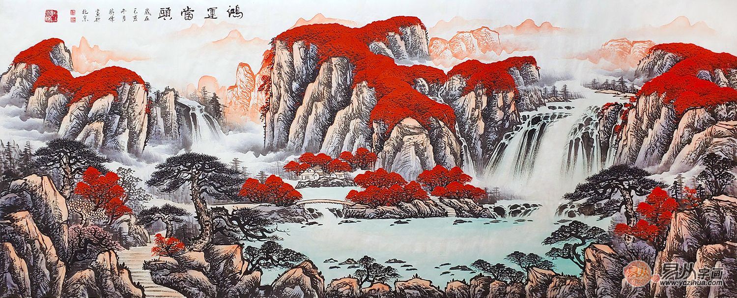 鸿运当头国画经典赏析:满满的祝福寓意,一眼生喜气! 鸿运当头国画经典赏析:满满的祝福寓意,一眼生喜气!