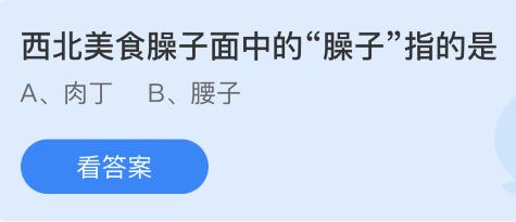 今日蚂蚁庄园小鸡课堂正确答案最新：古代消暑饮品碧筒饮是用什么盛放的？臊子面中的臊子是指？