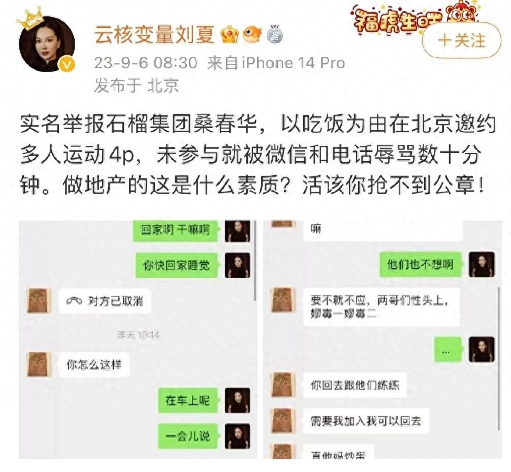 后续！董事长刘夏“多人运动”那点事，把情人惹急，全抖出来了！